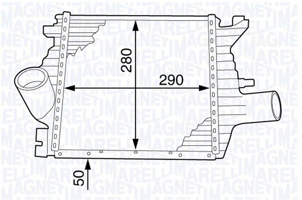 MAGNETI MARELLI Kompressoriõhu radiaator 351319201980